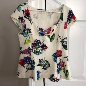 Anthropologie Peplum Top